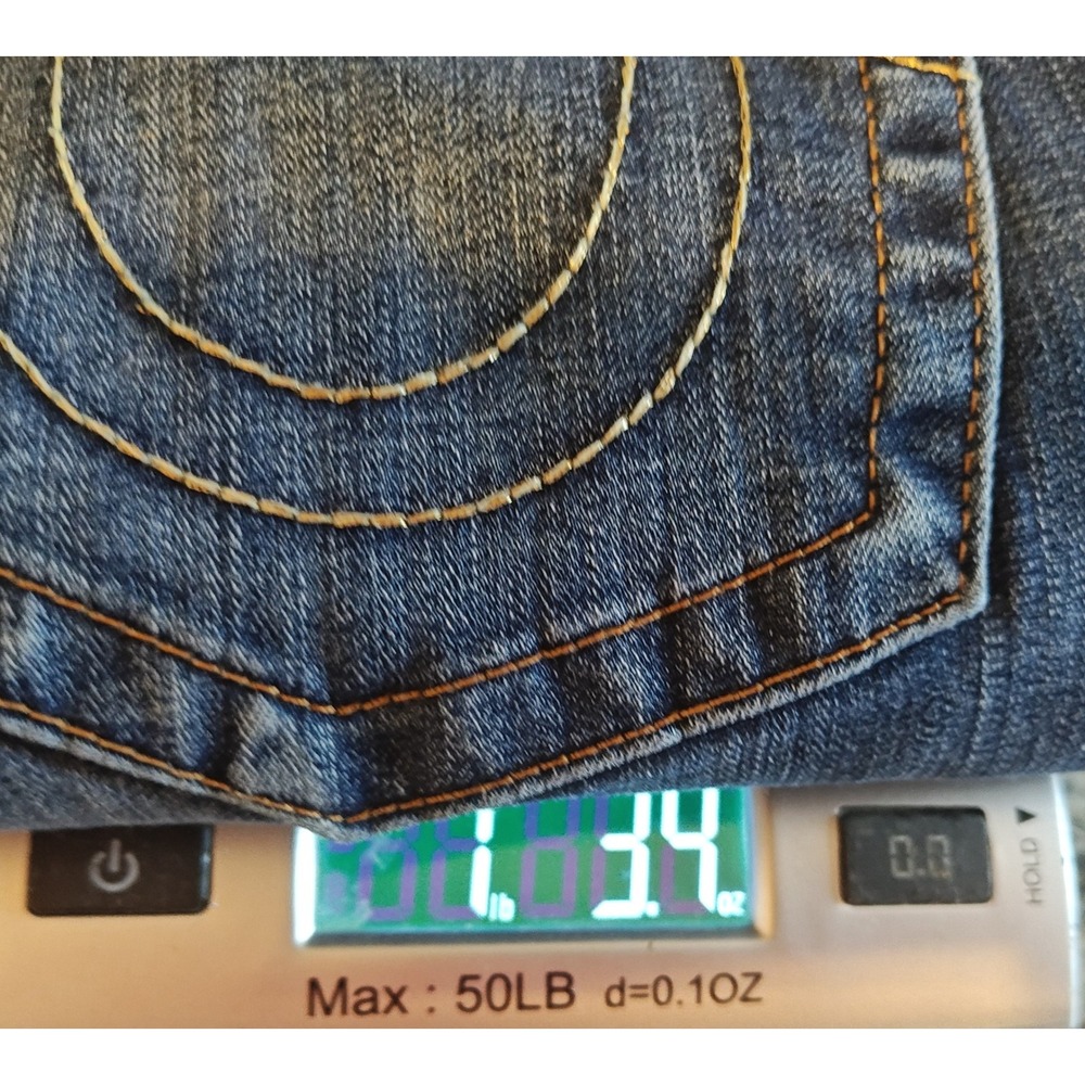 True Religion Halle Super Skinny Jeans Womens 33 Dark Blue Mid Rise Horseshoe - Picture 13 of 13